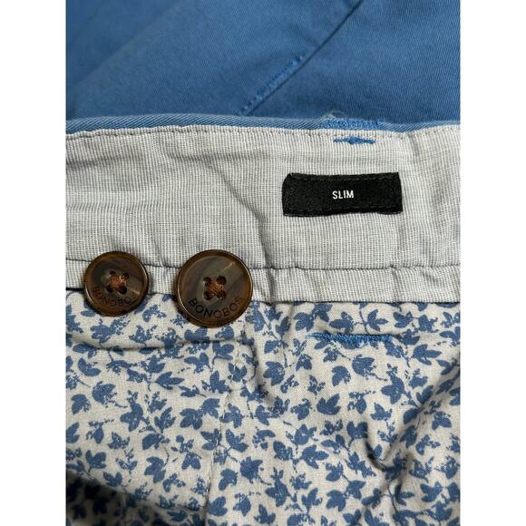 Bonobos Pants Mens 34x32 Blue Slim Stretch Washed 2.0 Chino Preppy Business Work - Picture 5 of 11